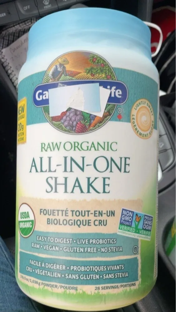 Fouetté tout-en-un biologique cru - légèrement sucré