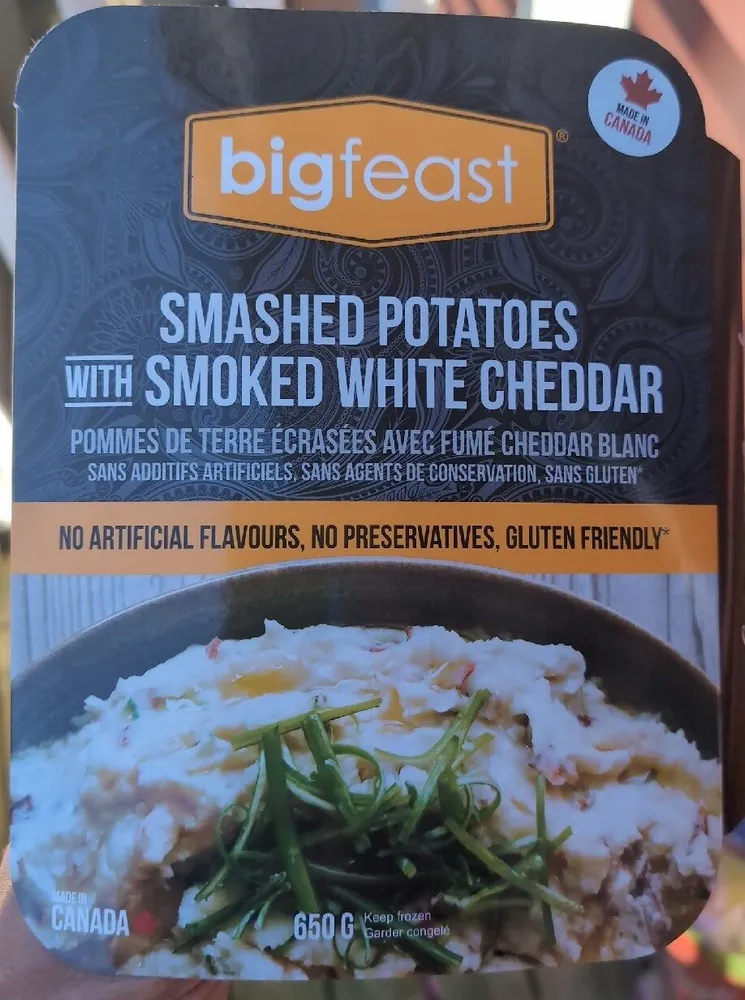 Smashed Potatoes With Smoked White Cheddar