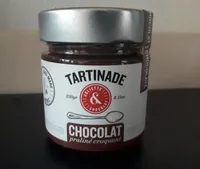 Tartinade chocolat praliné croquant