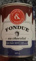 Fondue au chocolat au lait 33%