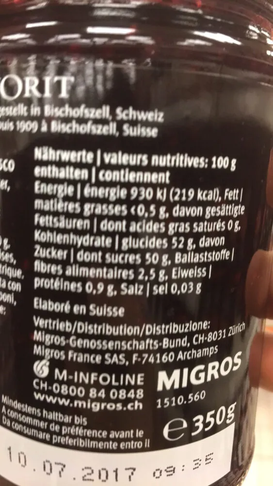 Favorit les spécialités Baies des bois