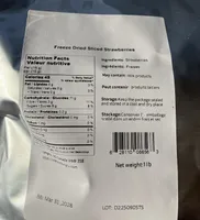 Freeze Dried Sliced Strawberries