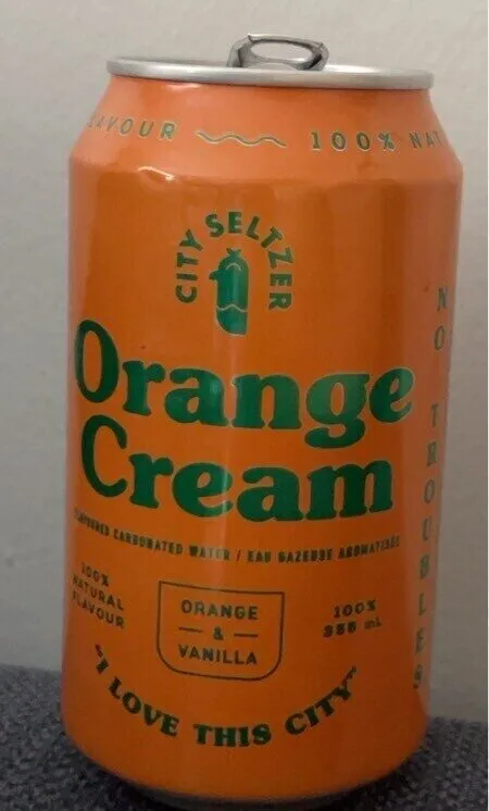 Orange Cream flavoured carbonated water