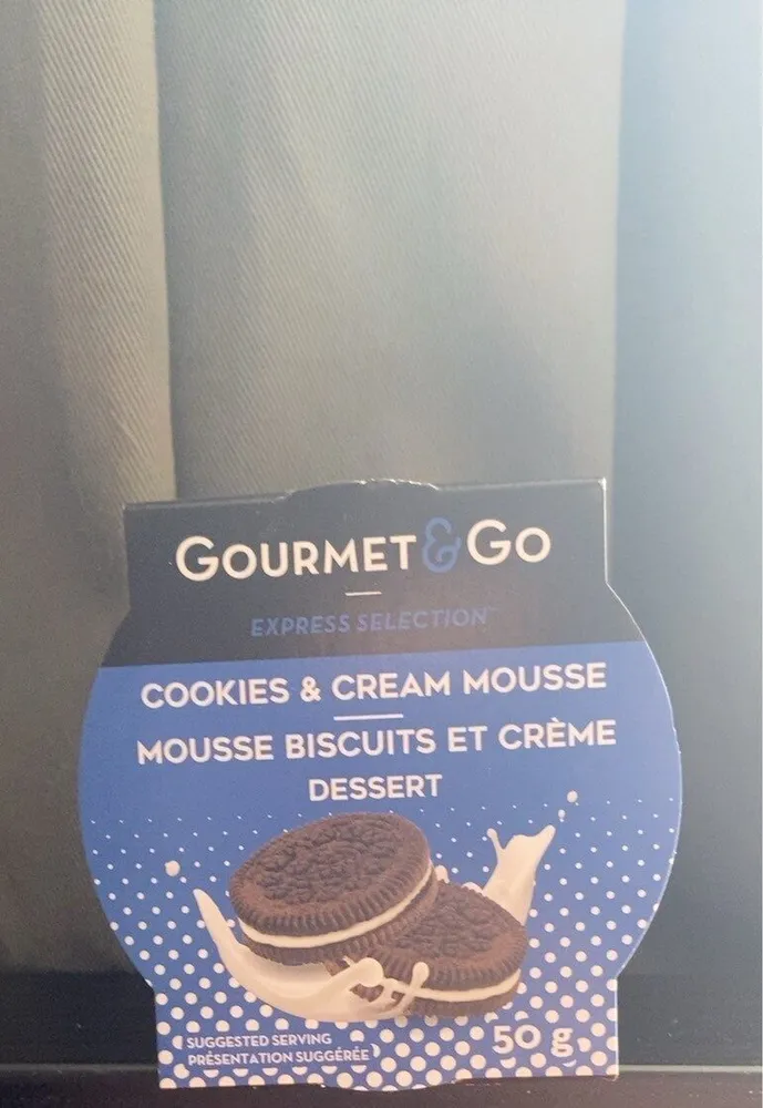 Cookies and cream mousse