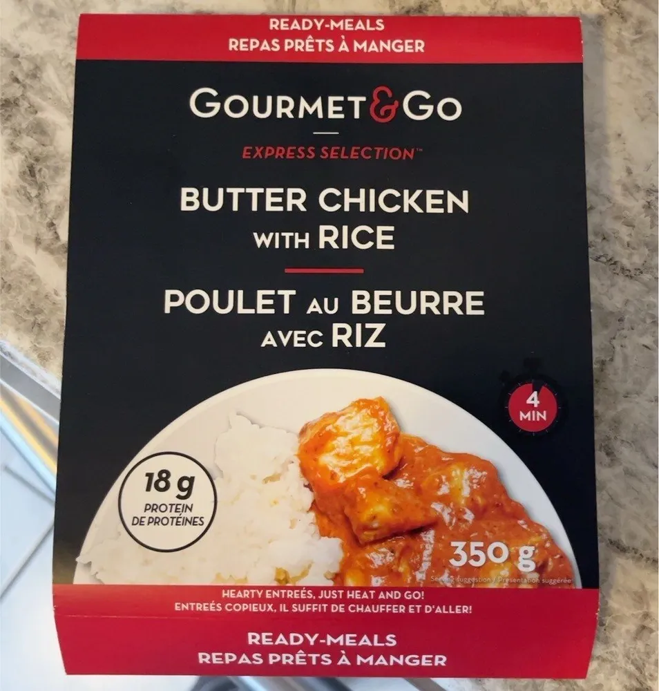 Butter chicken with rice