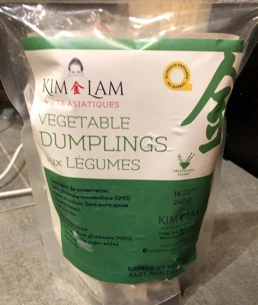 Dunplings aux legumes
