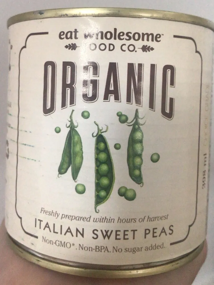 Organic Italian sweet peas