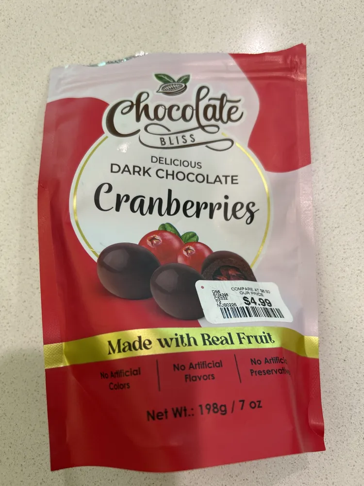 Dark Chocolate Cranberries