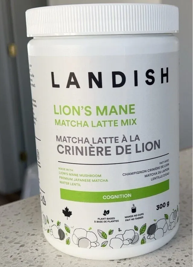 Lion’s mane matcha latte mix