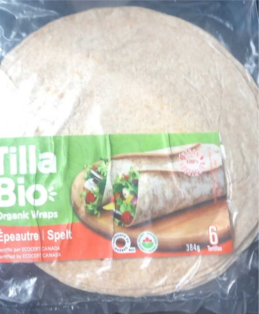 Organic spelt wraps