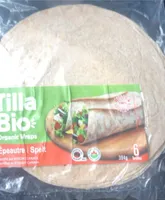 Organic spelt wraps