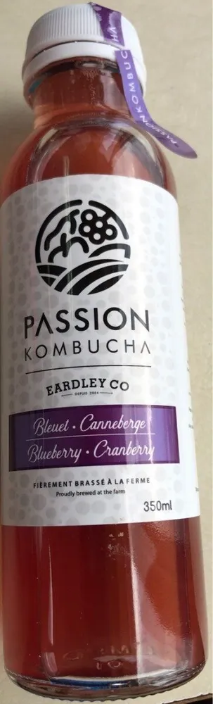 Passion kombucha Eardley Bleuet Canneberge
