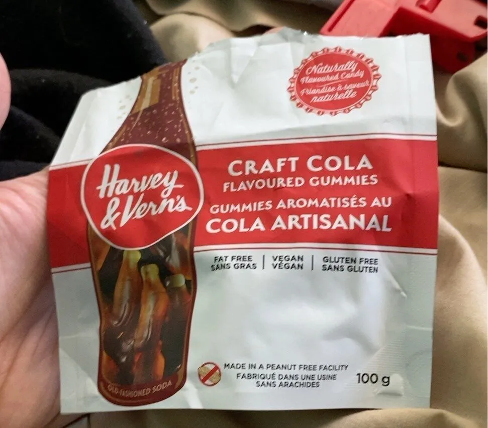 Craft cola flavoured gummies