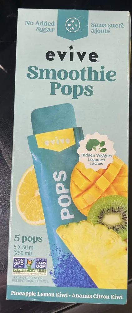 Pineapple lemon kiwi Smoothie pops