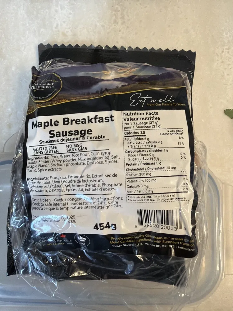 Maple Breakfast Sausage