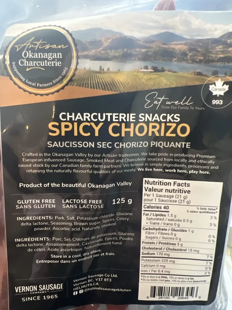 Spicy Chorizo Charcuterie Snacks