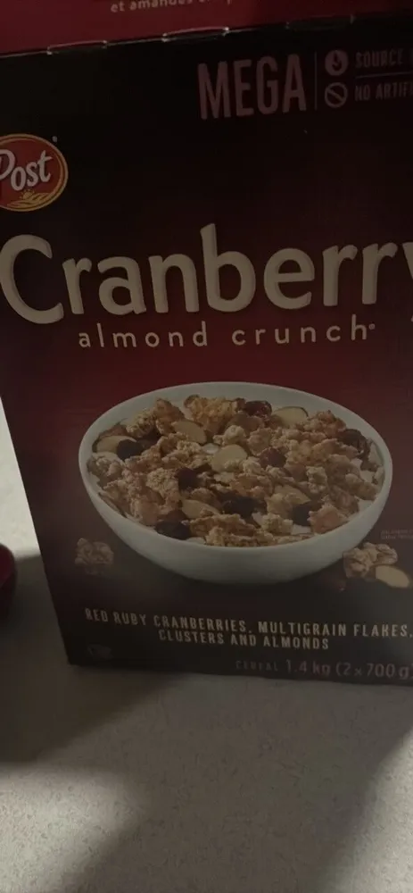 Cranberry almond crunch