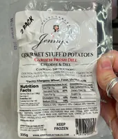 Gourmet stuffed potatoes chedder and dill