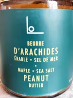 Beurre d'arachides érable + sel de mer
