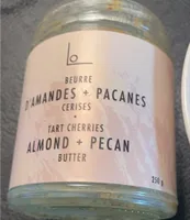 Beurre amandes, pacanes et ceriese