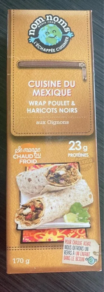Wrap Poulet & haricots noirs