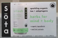 Lime + Dandelion Sparkling Organic Tea