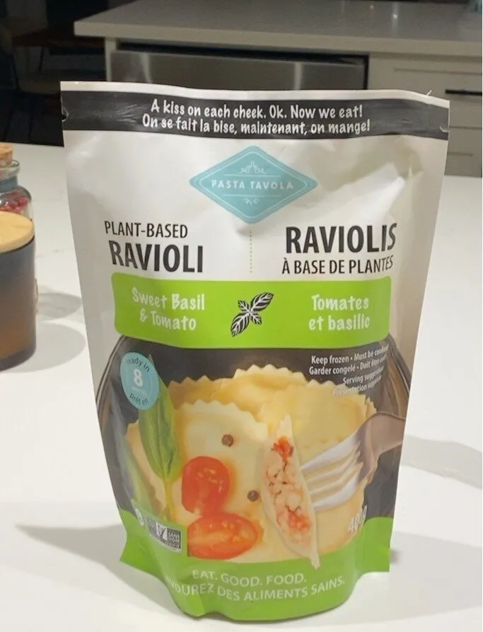 Plant-Based Ravioli Sweet Basil & Tomato