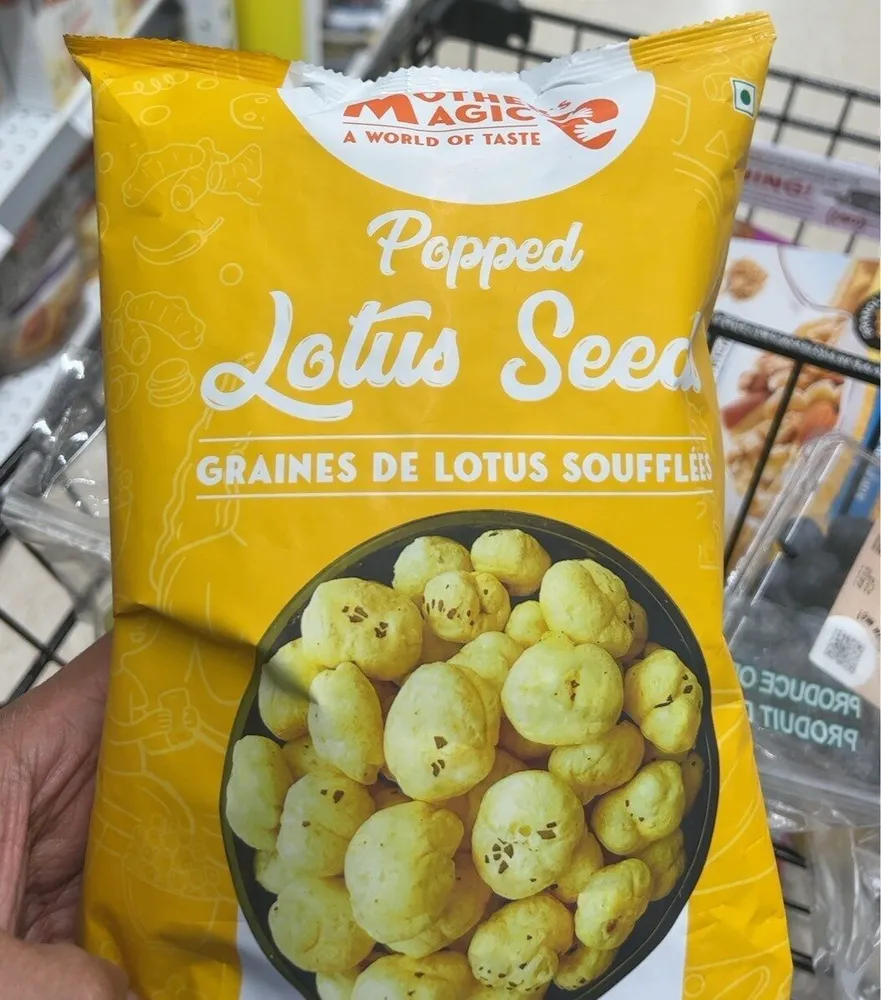 Popped lotus seeds