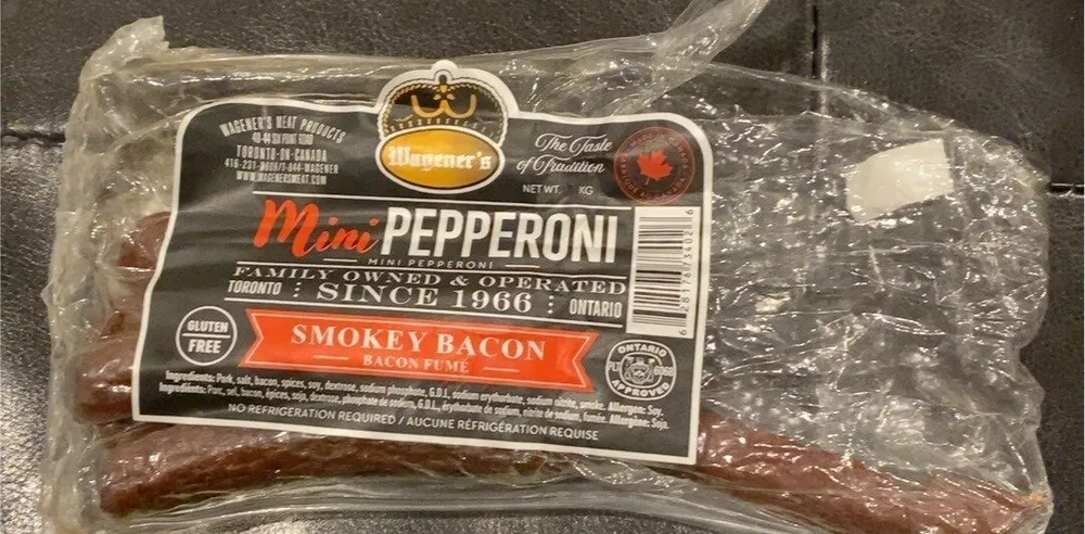 Mini pepperoni smokey bacon flavour