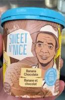 Ice cream banana chocolate