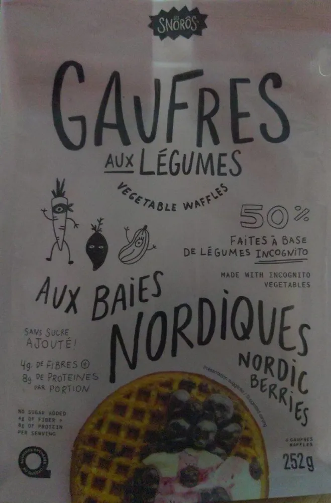 Gaufres aux légumes aux baies nordiqurs
