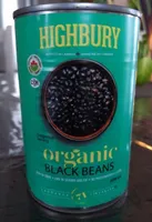 Highbury organic black beans