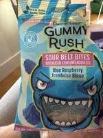 Sour Belt Bites, Blue Raspberry