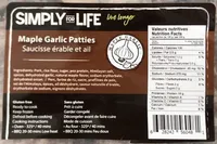 Saucisse erable et ail