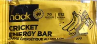 Banana Chocolate Cricket protein Energy bar
