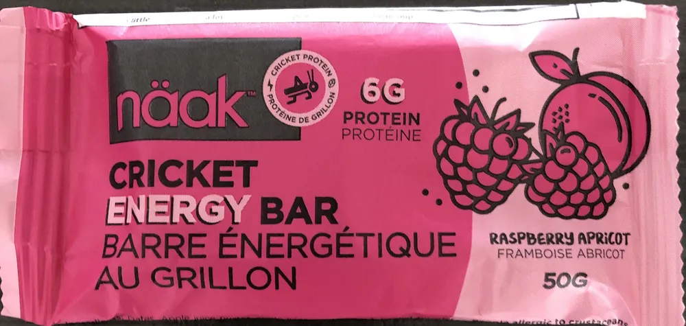 Raspberry Apricot, Cricket protein Energy Bar