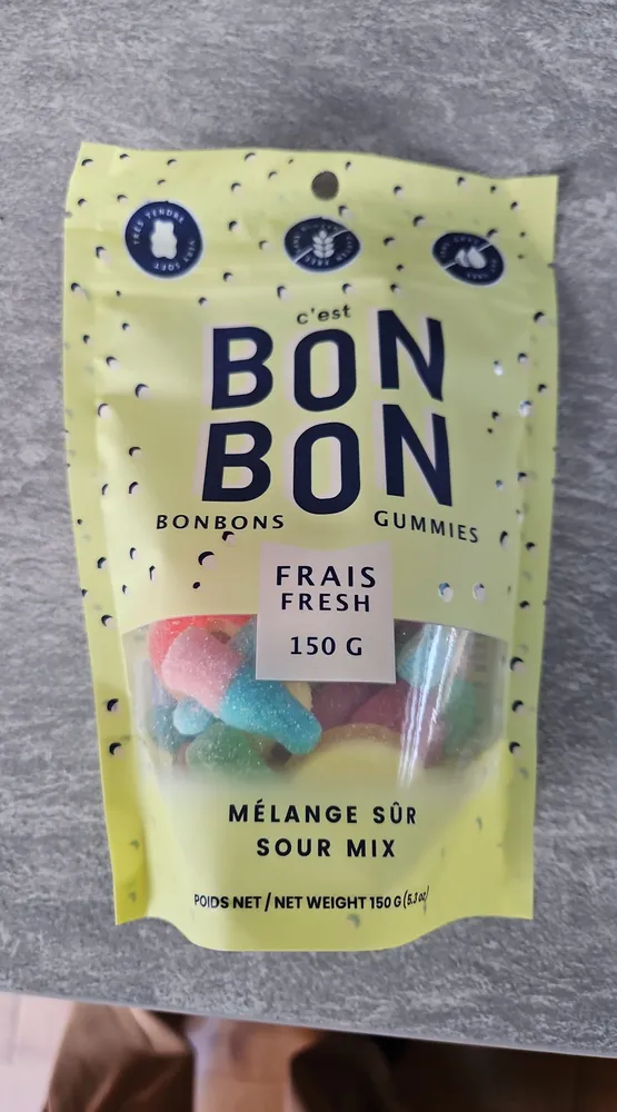 Bonbons gummies sour mix