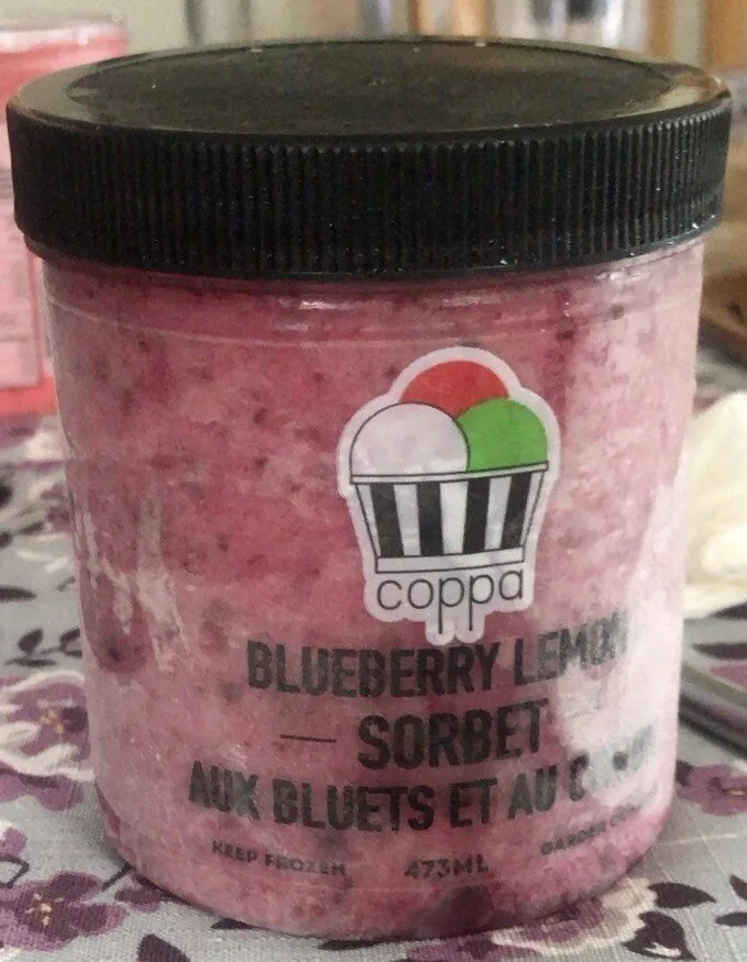 Blueberry lemon sorbet