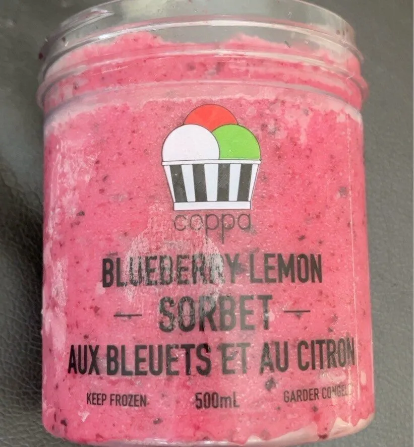 Blueberry lemon sorbet