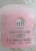 Coppa sorbet à la limonade framboise