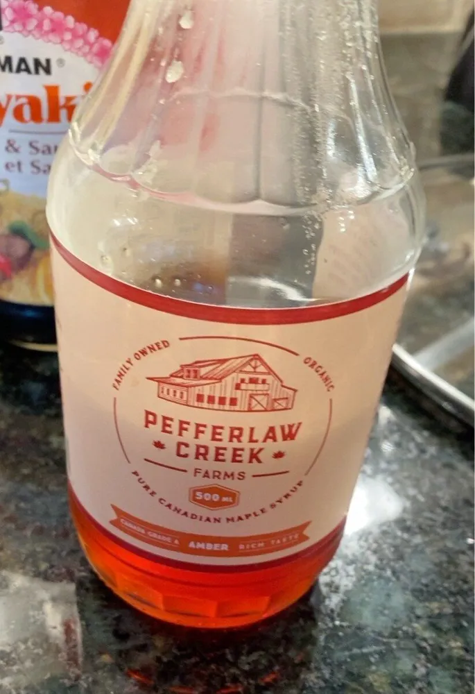 Pure canadian maple syrup