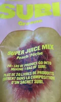 Subi greens super juice mix peach