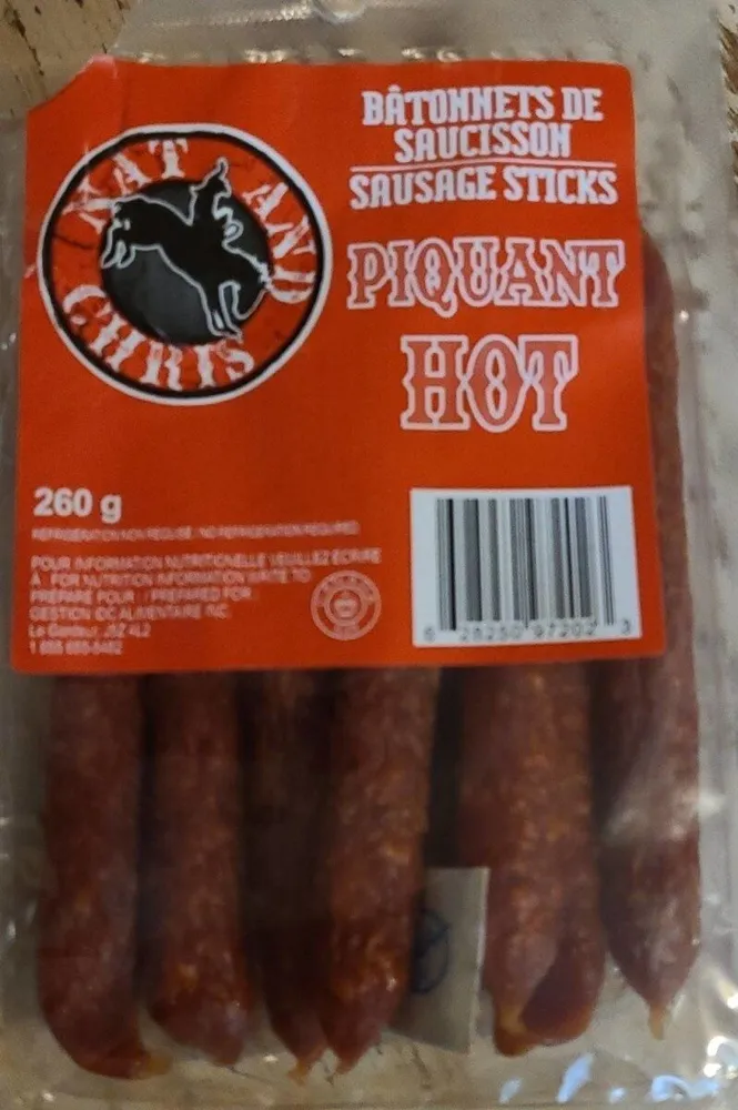 Bâtonnets de saucisson