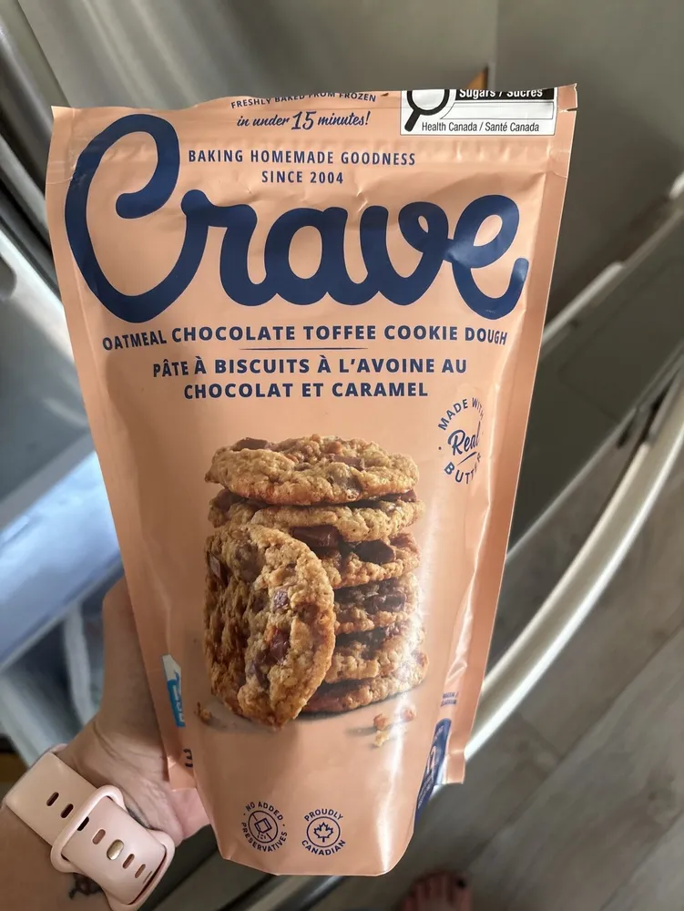 Oatmeal Chocolate Toffee Cookie Dough