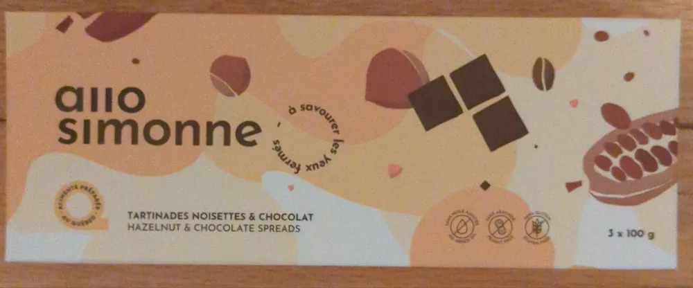 Tartinades noisettes & chocolat