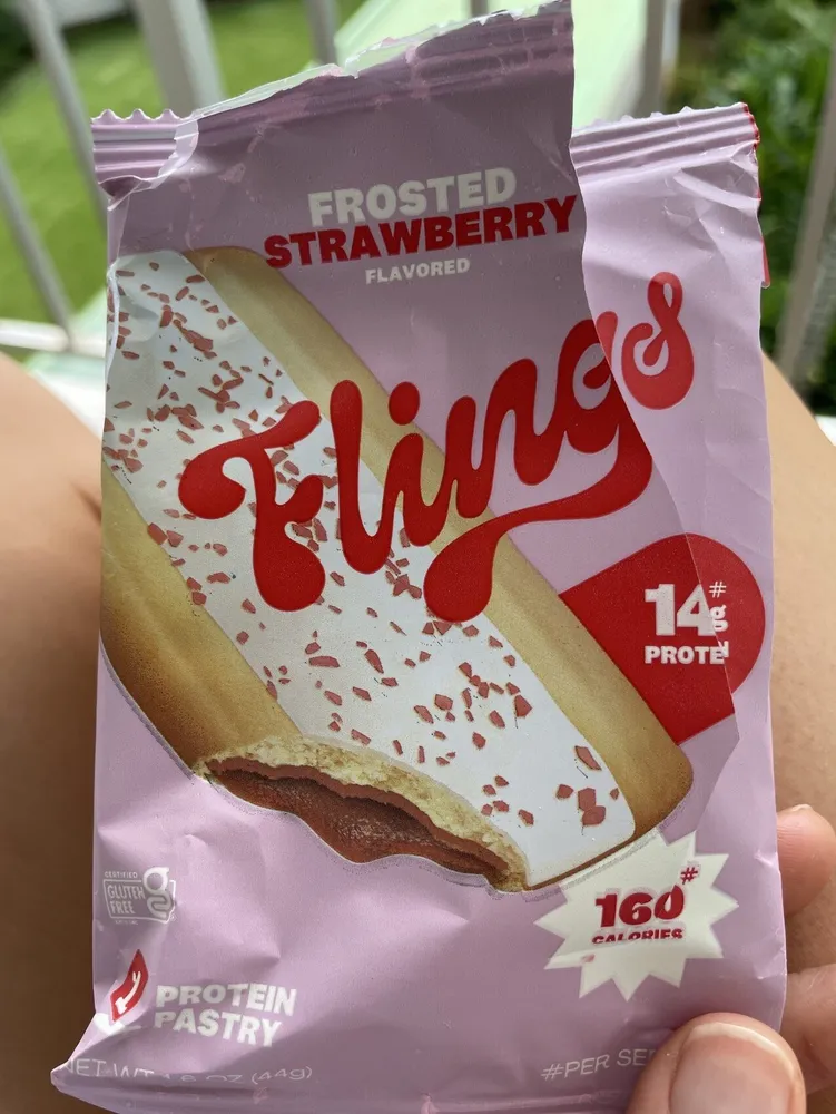 Frosted Strawberry Flavored Protein Pastry