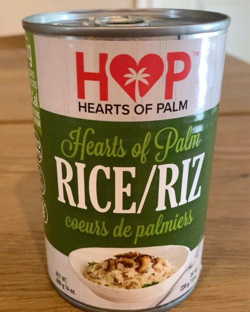 Riz coeurs de palmiers