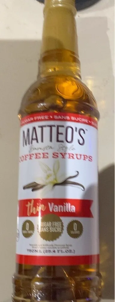Thin Vanilla Coffee Syrup