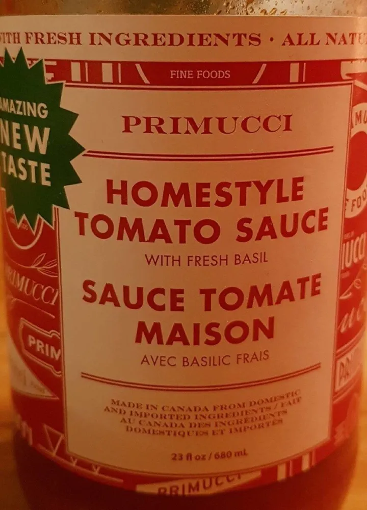 Homestyle Tomato Sauce with Fresh Basil