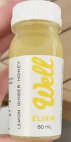 Well Elixir Lemon Ginger Honey Wellness Shot